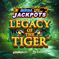 Mega Fire Blaze Jackpots: Legacy of the Tiger Logo